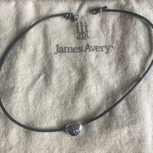 James Avery RETIRED Sterling Silver Shield of Faith Slider 925 Necklace 16in